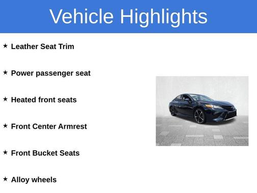Blue 2020 Toyota Camry XSE