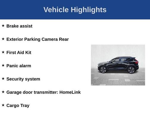 Black 2026 Volvo XC40 B5 Plus