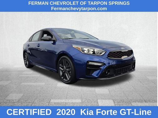 Blue 2020 Kia Forte GT-Line