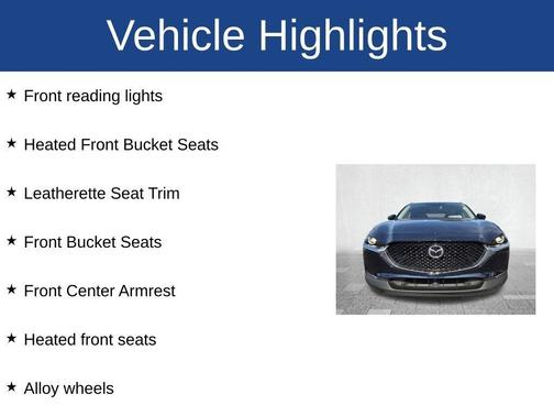 Deep Crystal Blue Mica 2023 Mazda CX-30 2.5 S Preferred Package