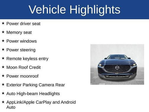 Deep Crystal Blue Mica 2023 Mazda CX-30 2.5 S Preferred Package
