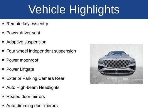 Silver 2025 Genesis GV80 3.5T Prestige