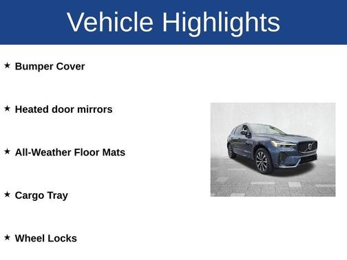 Blue 2024 Volvo XC60 B5 Plus Dark Theme