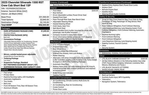 2025 Chevrolet Silverado 1500 RST