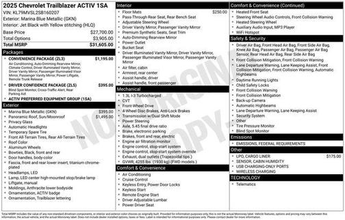 2025 Chevrolet Trailblazer ACTIV