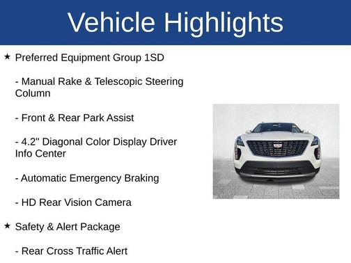 White 2022 Cadillac XT4 Premium Luxury