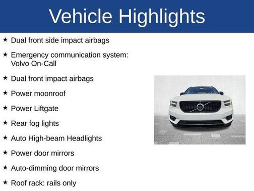 White 2020 Volvo XC40 T4 R-Design