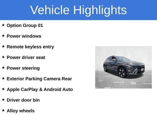 Gray 2024 Hyundai KONA SEL