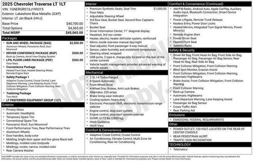 2025 Chevrolet Traverse LT