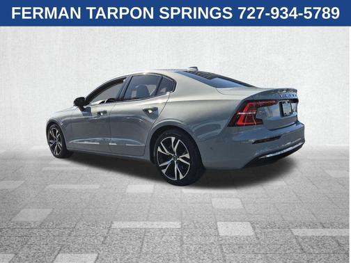 Gray 2024 Volvo S60 B5 Plus Dark Theme