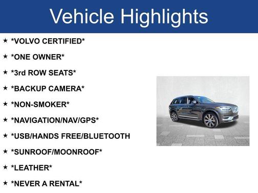 2022 Volvo XC90 Recharge Plug-In Hybrid T8 Inscription Extended Range 6P