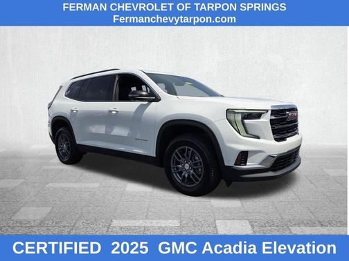 White 2025 GMC Acadia Elevation