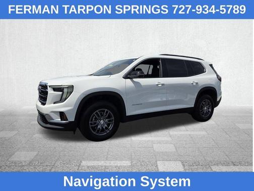 White 2025 GMC Acadia Elevation