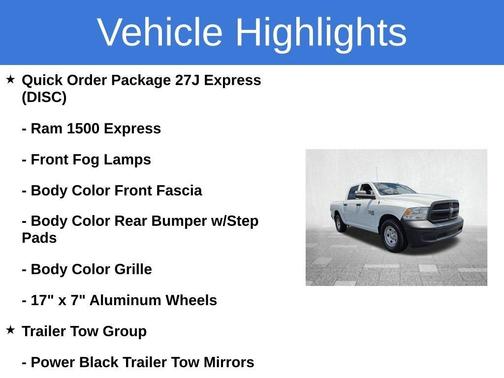 White 2023 RAM 1500 Classic Tradesman