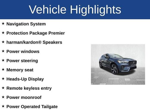 Blue 2024 Volvo XC60 B5 Ultimate Dark Theme