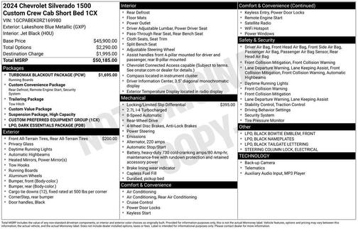 2024 Chevrolet Silverado 1500 Custom