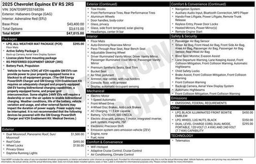 2025 Chevrolet Equinox EV RS