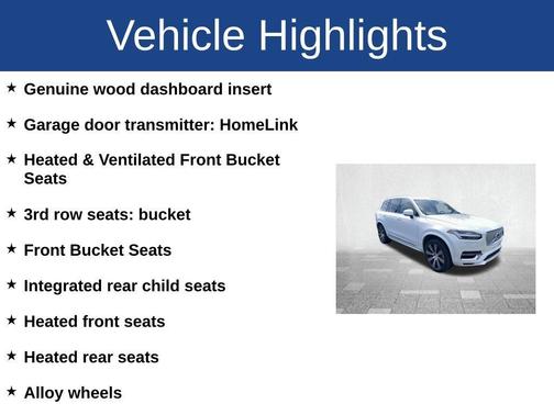 White 2024 Volvo XC90 Recharge Plug-In Hybrid T8 Ultimate 6-Seater