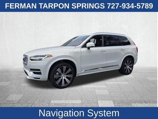White 2024 Volvo XC90 Recharge Plug-In Hybrid T8 Ultimate 6-Seater