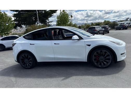 Pearl White Multi-Coat 2021 Tesla Model Y Performance Dual Motor All-Wheel Drive