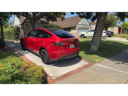 Red Multi-Coat 2023 Tesla Model Y Long Range Dual Motor All-Wheel Drive
