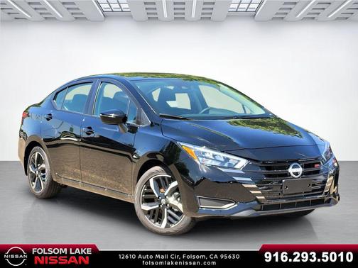 Super Black 2025 Nissan Versa 1.6 S