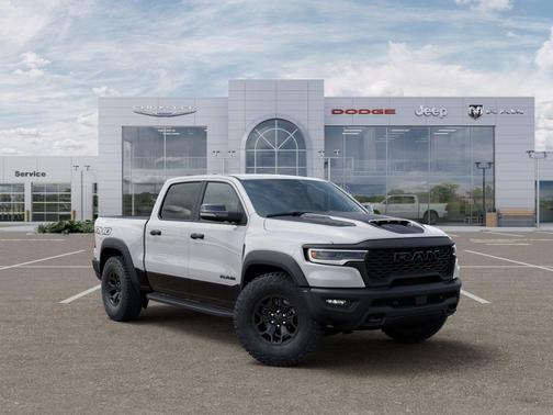 Bright White Clearcoat 2026 RAM 1500 RHO Crew Cab 4x4 5'7' Box