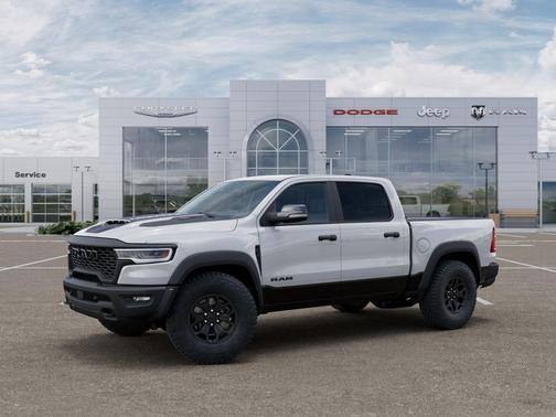 Bright White Clearcoat 2026 RAM 1500 RHO Crew Cab 4x4 5'7' Box