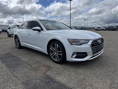 Glacier White Metallic 2023 Audi A6 45 Premium