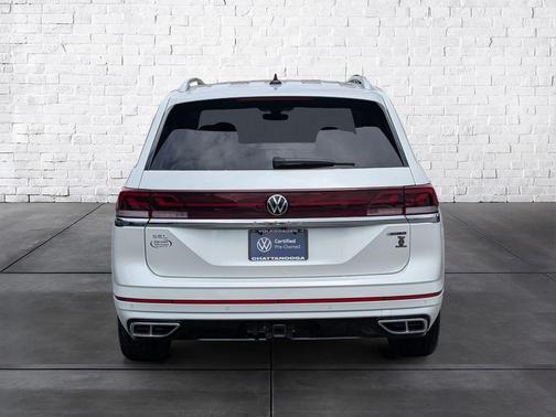 Opal White 2025 Volkswagen Atlas 2.0T SEL Premium R-Line 4MOTION