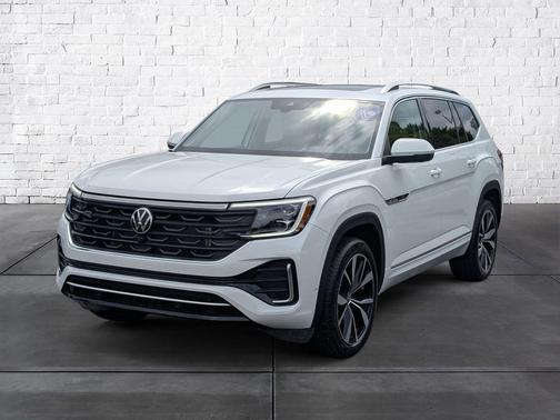 Opal White 2025 Volkswagen Atlas 2.0T SEL Premium R-Line 4MOTION