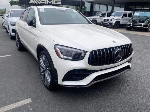 Diamond White Metallic 2021 Mercedes-Benz AMG GLC 43 4MATIC Coupe