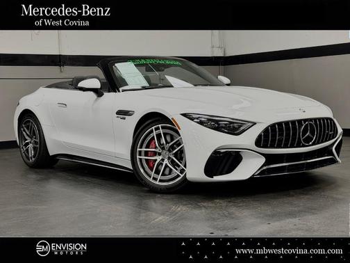 Moonlight White 2024 Mercedes-Benz AMG SL 55 Base