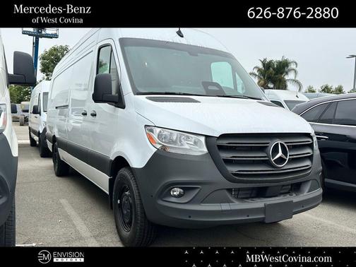Arctic White 2025 Mercedes-Benz Sprinter 2500 170 WB High Roof Extended Cargo