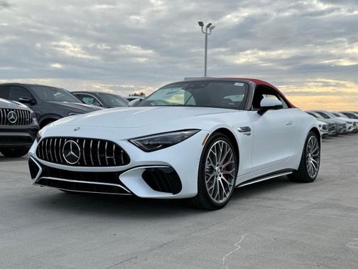 White 2026 Mercedes-Benz AMG SL 55 Base