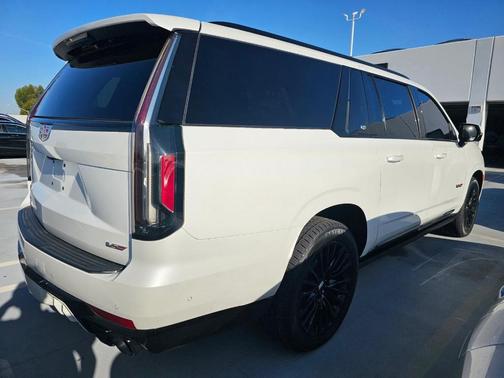 Crystal White Tri-Coat 2023 Cadillac Escalade ESV V-Series