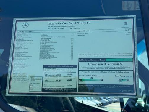 2025 Mercedes-Benz Sprinter 2500 High Roof