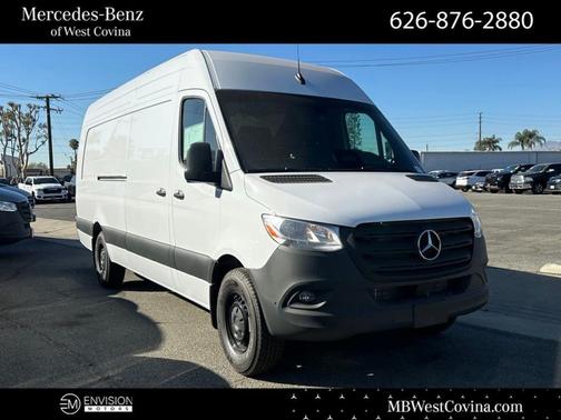 Arctic White 2025 Mercedes-Benz Sprinter 2500 170 WB High Roof Extended Cargo