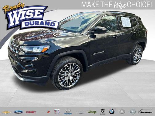 Diamond Black Crystal Pearlcoat 2023 Jeep Compass Limited