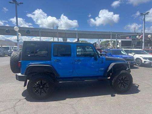 Hydro Blue Pearl Coat 2015 Jeep Wrangler Unlimited Sahara