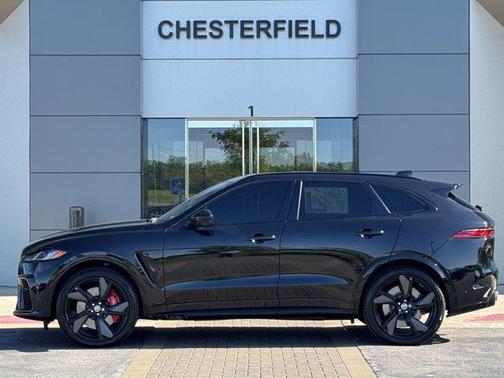 Santorini Black Metallic 2024 Jaguar F-PACE SVR P550 AWD Automatic