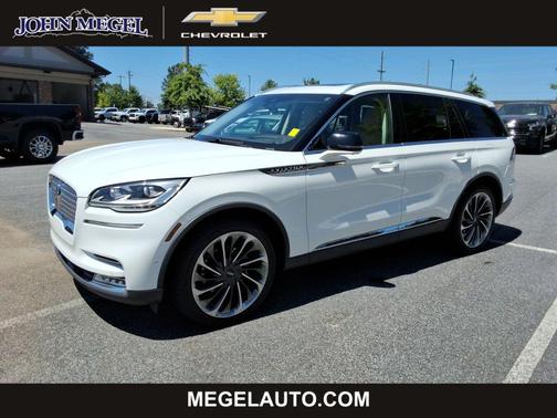 Pristine White Metallic Tri-Coat 2020 Lincoln Aviator Reserve AWD