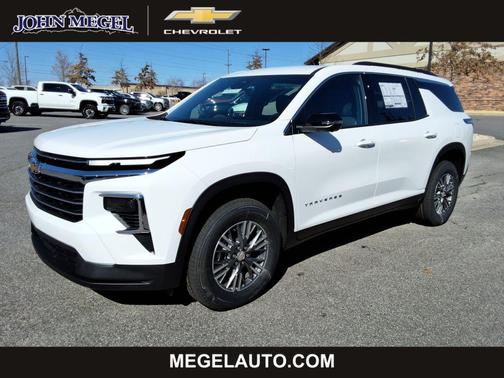 Summit White 2026 Chevrolet Traverse LT