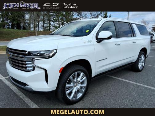 Summit White 2024 Chevrolet Suburban High Country