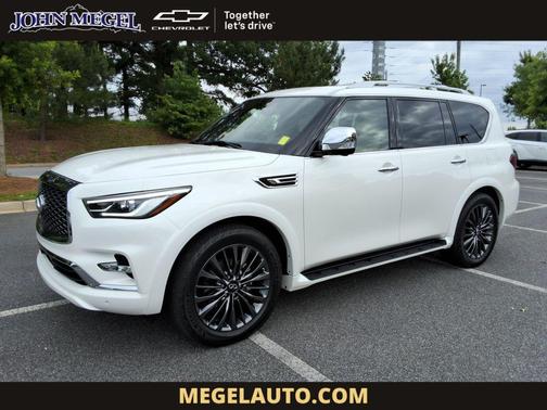 Moonstone White 2022 INFINITI QX80 SENSORY