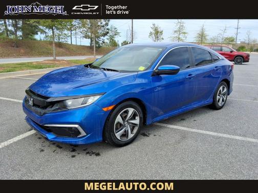 Aegean Blue Metallic 2019 Honda Civic LX