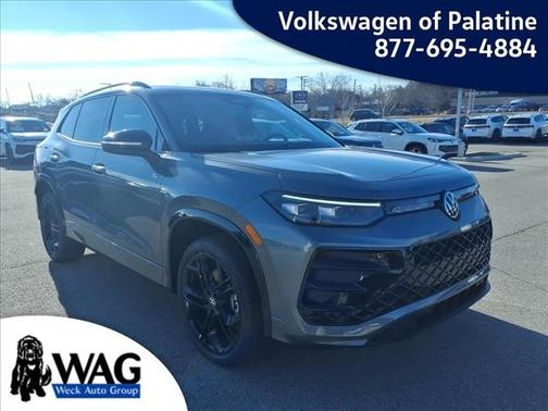 platinum gray metallic 2026 Volkswagen Tiguan 2.0T SE R-Line Black 4MOTION