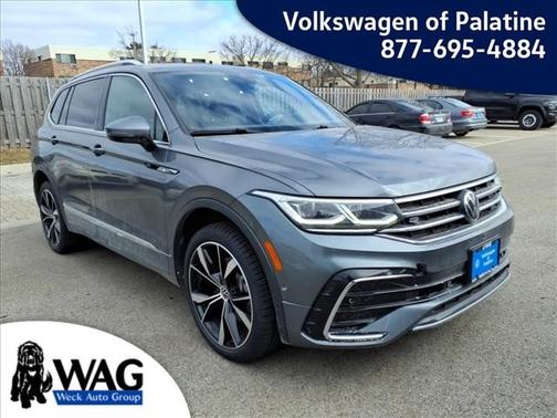 Platinum Gray Metallic 2022 Volkswagen Tiguan 2.0T SEL R-Line 4MOTION