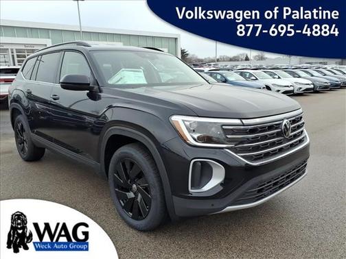 Deep Black Pearl 2026 Volkswagen Atlas 2.0T SE w/Technology 4MOTION