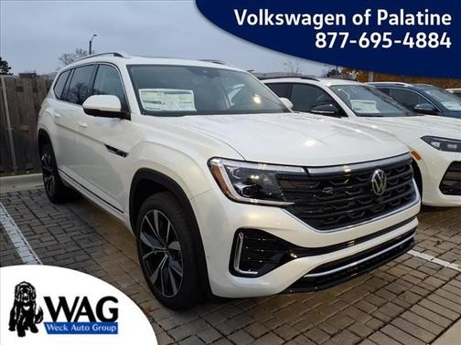 opal white pearl 2026 Volkswagen Atlas 2.0T SEL Premium R-Line 4MOTION